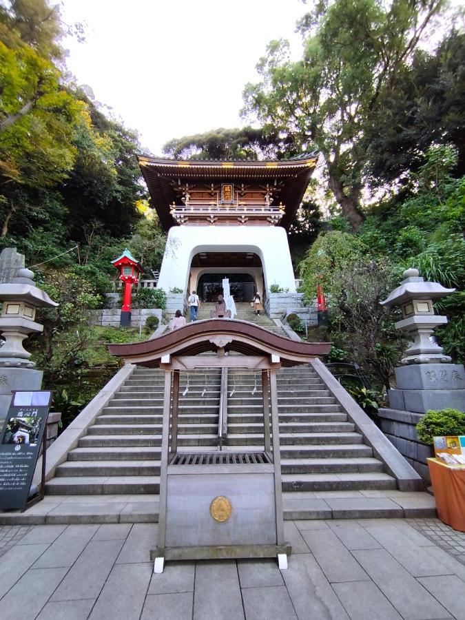 江の島の頂上から海を眺める一棟ヴィラ 一組限定貸切 The Enoshima Villa Ao ฟูจิซาวะ ภายนอก รูปภาพ