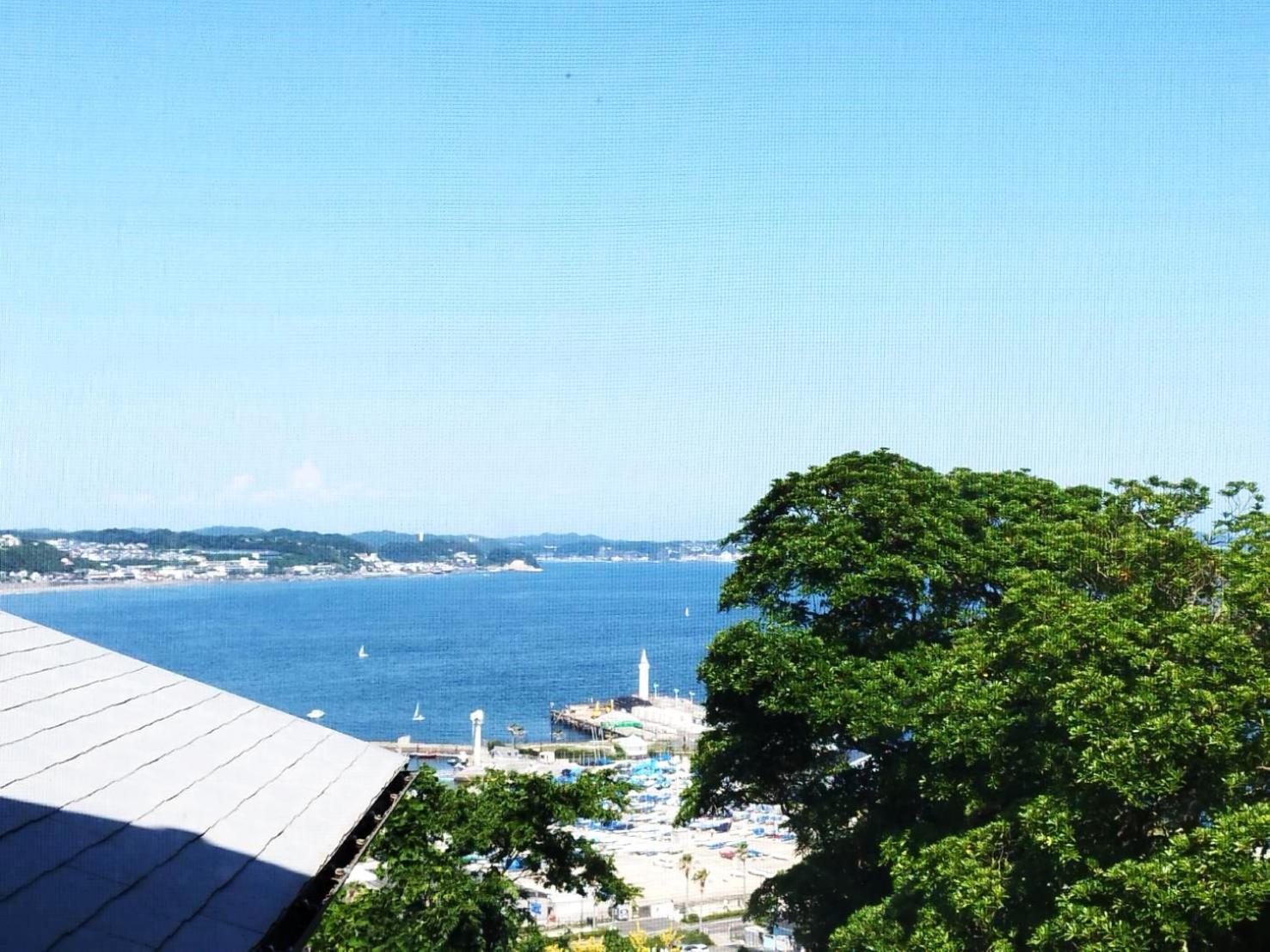 江の島の頂上から海を眺める一棟ヴィラ 一組限定貸切 The Enoshima Villa Ao ฟูจิซาวะ ภายนอก รูปภาพ